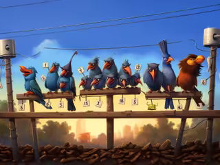 Bird Line Math Addition