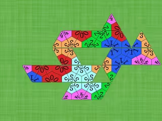 Triminos, dominoes triangles