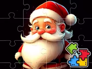 Christmas Puzzle With Santa