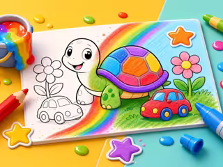 Draw with Pencils - Coloring Book!