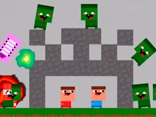 Nubiks build a defense vs zombies