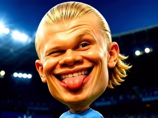 Haaland Funny Face