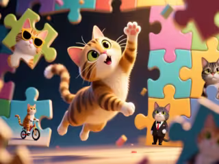 Funny Cats: Puzzle