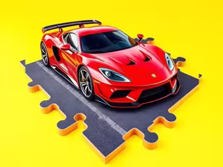 Racing Cars Puzzle Time