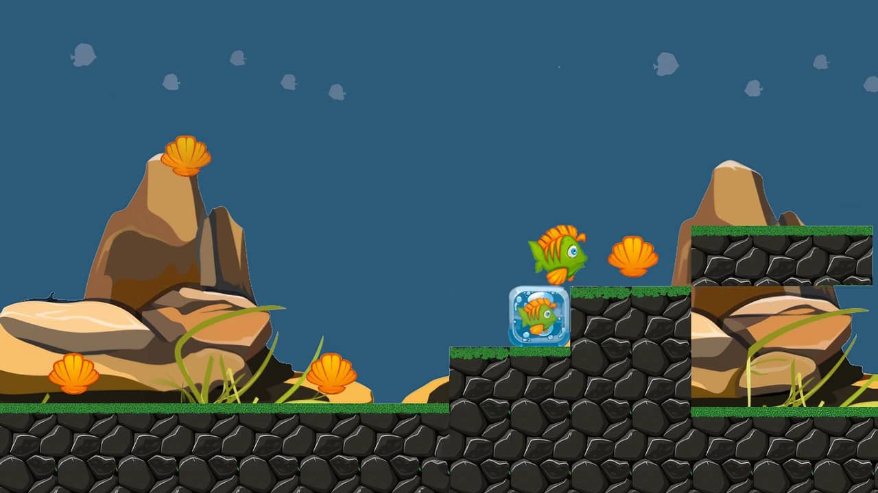 Game Fish Block Blocky Fish - WGPlayground - Play 2,900+ free HTML5 games