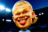 Haaland Funny Face