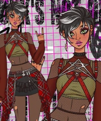 grunge dress up games Harajuku Punk Game LowStock:42572161876019