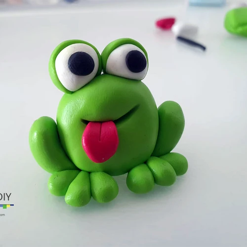 Polymer clay frog diy tutorial